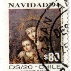 Sellos: CHILE. NAVIDAD. 1994. YT-1234A. USADO CON CHARNELA