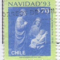 Sellos: CHILE. NAVIDAD. SAGRADA FAMILIA. 1993. YT-1192. USADO CON CHARNELA.. Lote 363605825
