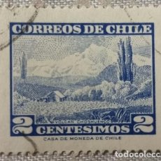 Sellos: SELLO USADO CHILE,1961-1962,VOLCAN CHOSHUENCO