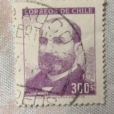 Sellos: SELLO USADO CHILE 1966. JORGE MONTT