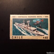 Sellos: CHILE YVERT 921 SELLO SUELTO USADO 1989 BARCOS, HELICÓPTERO PEDIDO MÍNIMO 3€. Lote 401619104