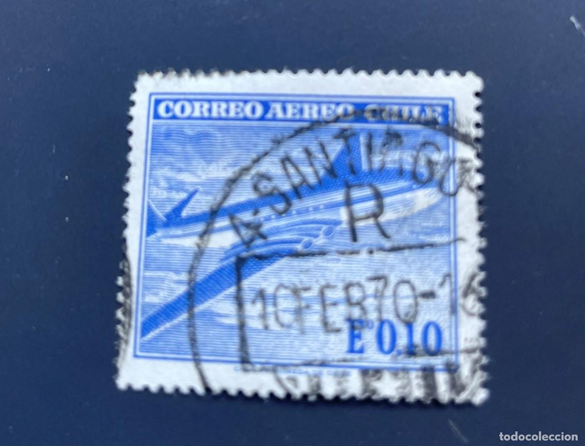 Sellos: Chile - E&ordm; 0,10 - usado matasellos a&ntilde;o 1970 - Foto 1