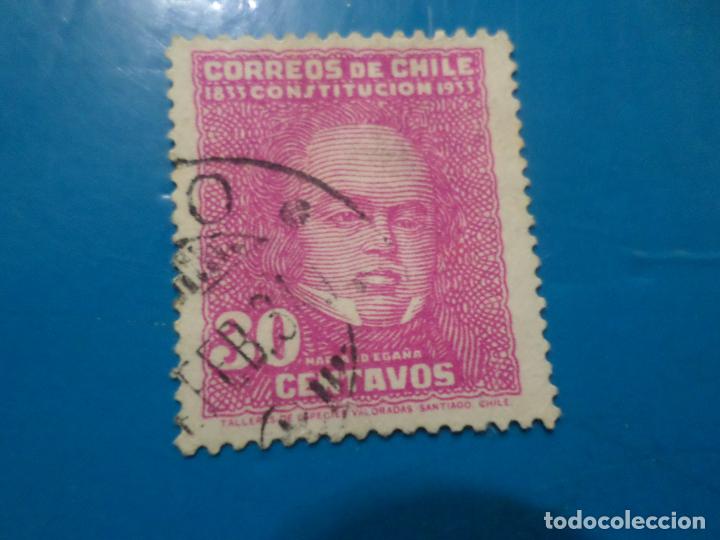 Sellos: chile, 1934, centenario de la constitucion, m. egana, Yvert 153 - Foto 1