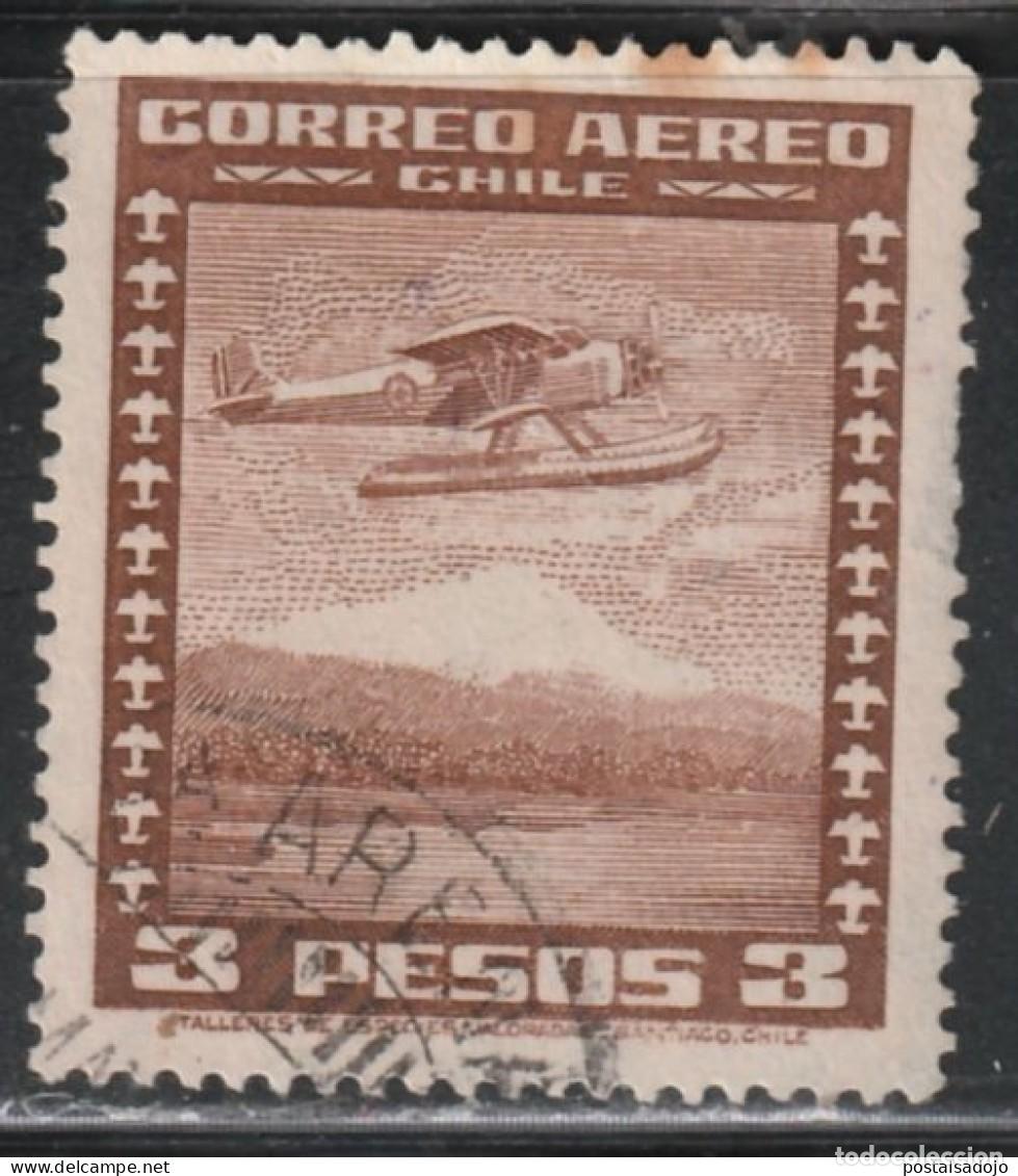 Sellos: CHILE // YVERT 40 AEREO // 1934-38 ... USADO - Foto 1