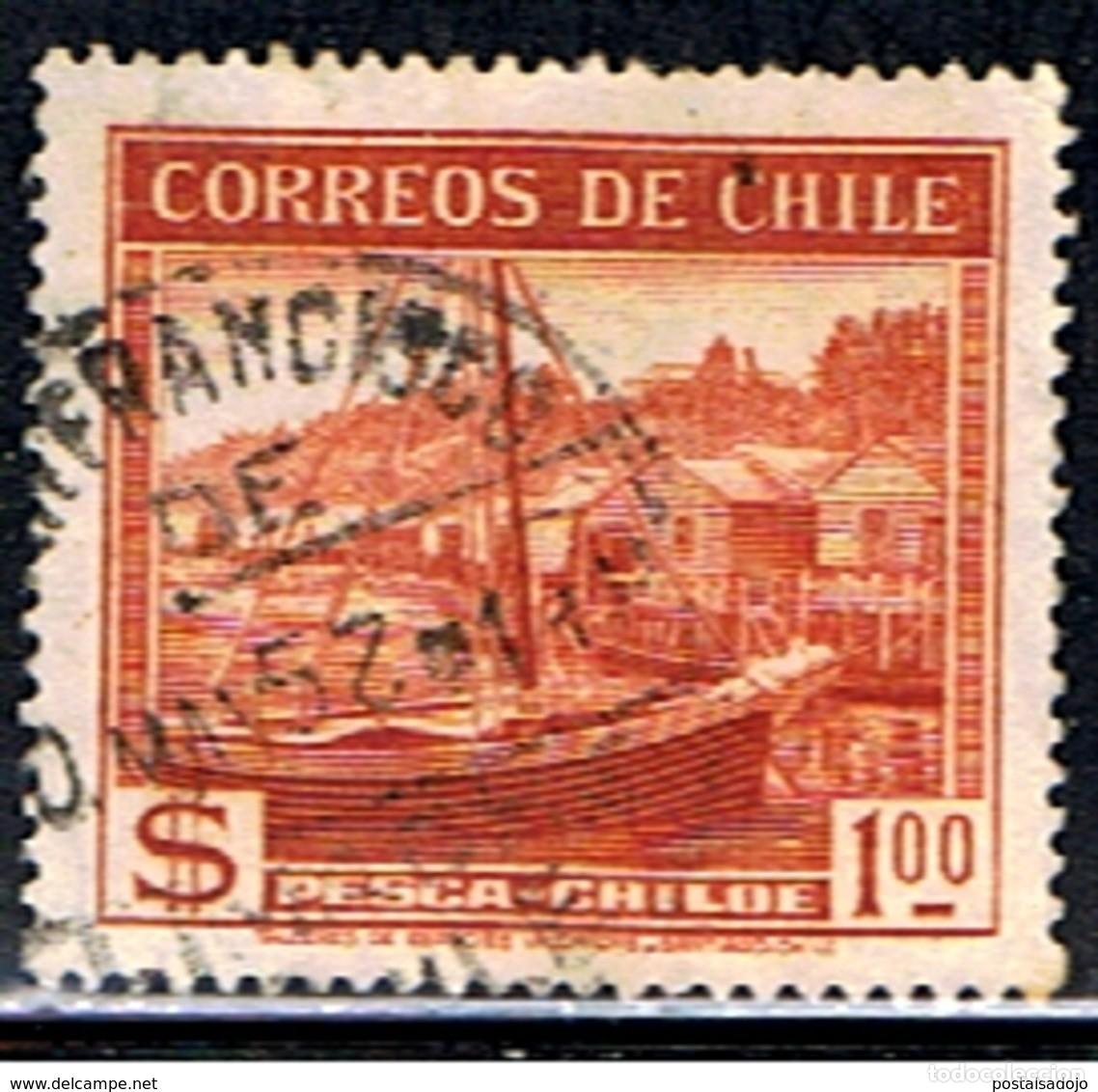 Sellos: CHILE // YVERT 174 // 1938-40 ... USADO - Foto 1