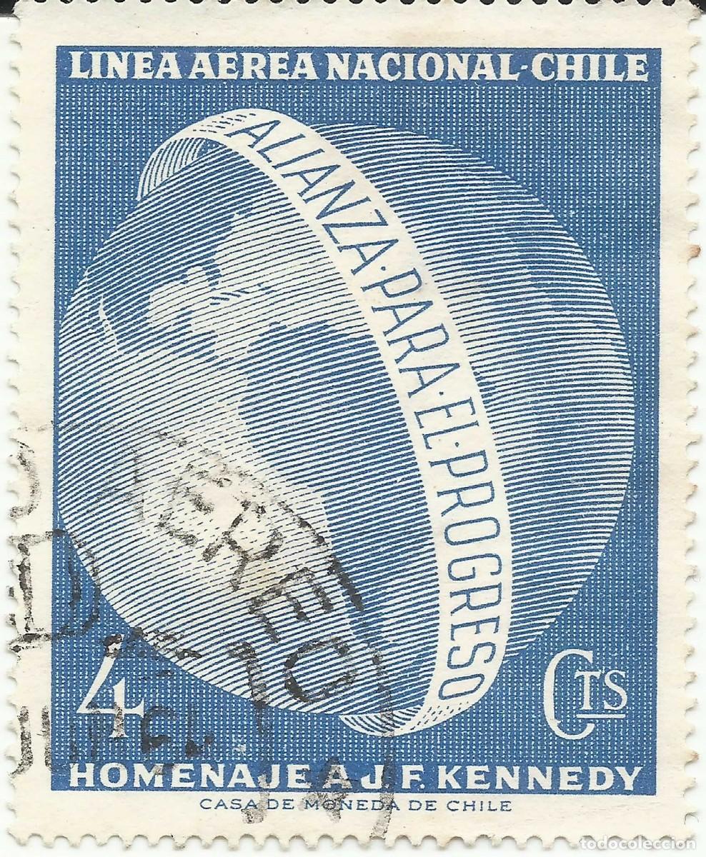 Sellos: ❤️ Sello Filat&eacute;lico de Chile (1964): Explorando con Mapas ❤️ - Foto 1