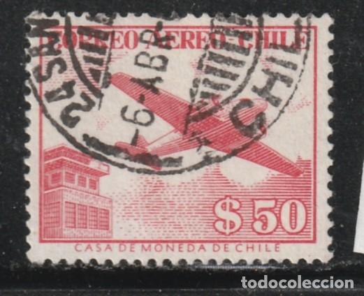 Sellos: CHILE // YVERT 171 AEREO // 1955-57 ... USADO - Foto 1