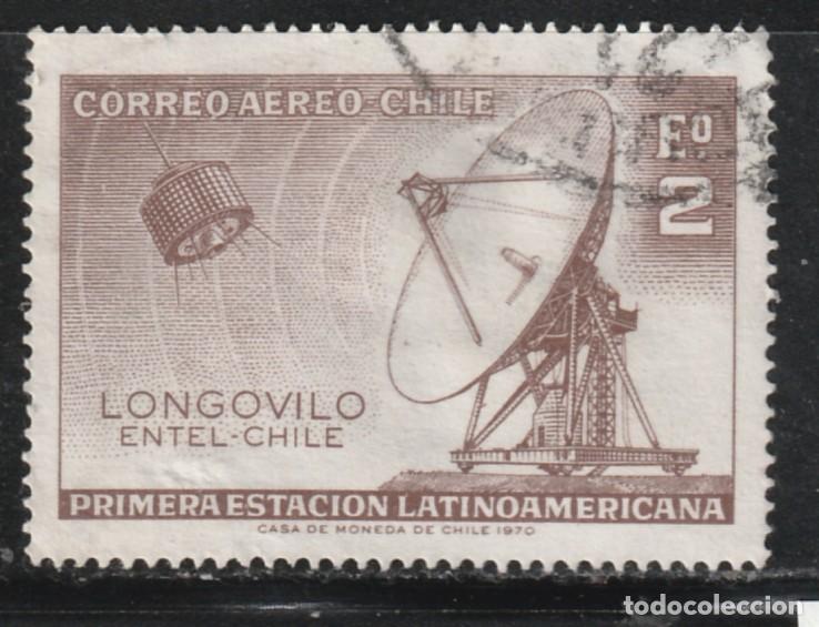 Sellos: CHILE // YVERT 255 AEREO // 1969-71 ... USADO - Foto 1