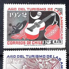 Sellos: CHILE Nº 392/393** AÑO DEL TURISMO DE LAS AMÉRICAS