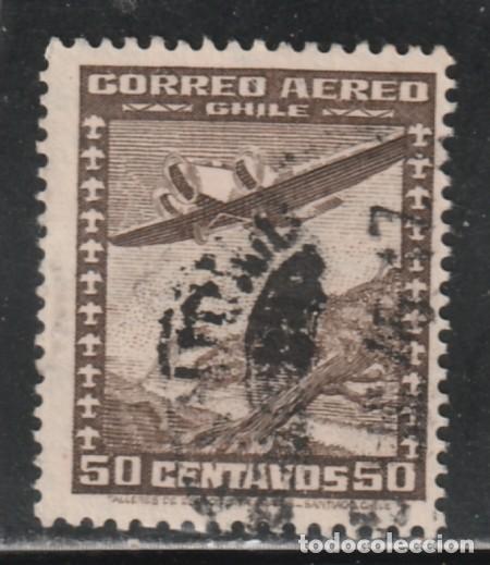 Sellos: CHILE // YVERT 34 AEREO // 1934-38 .... USADO - Foto 1
