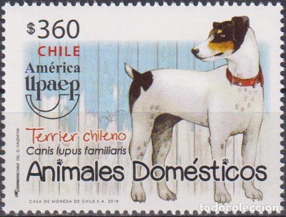 Sellos: Chile 2018 Mascotas Perros MNH - Foto 1