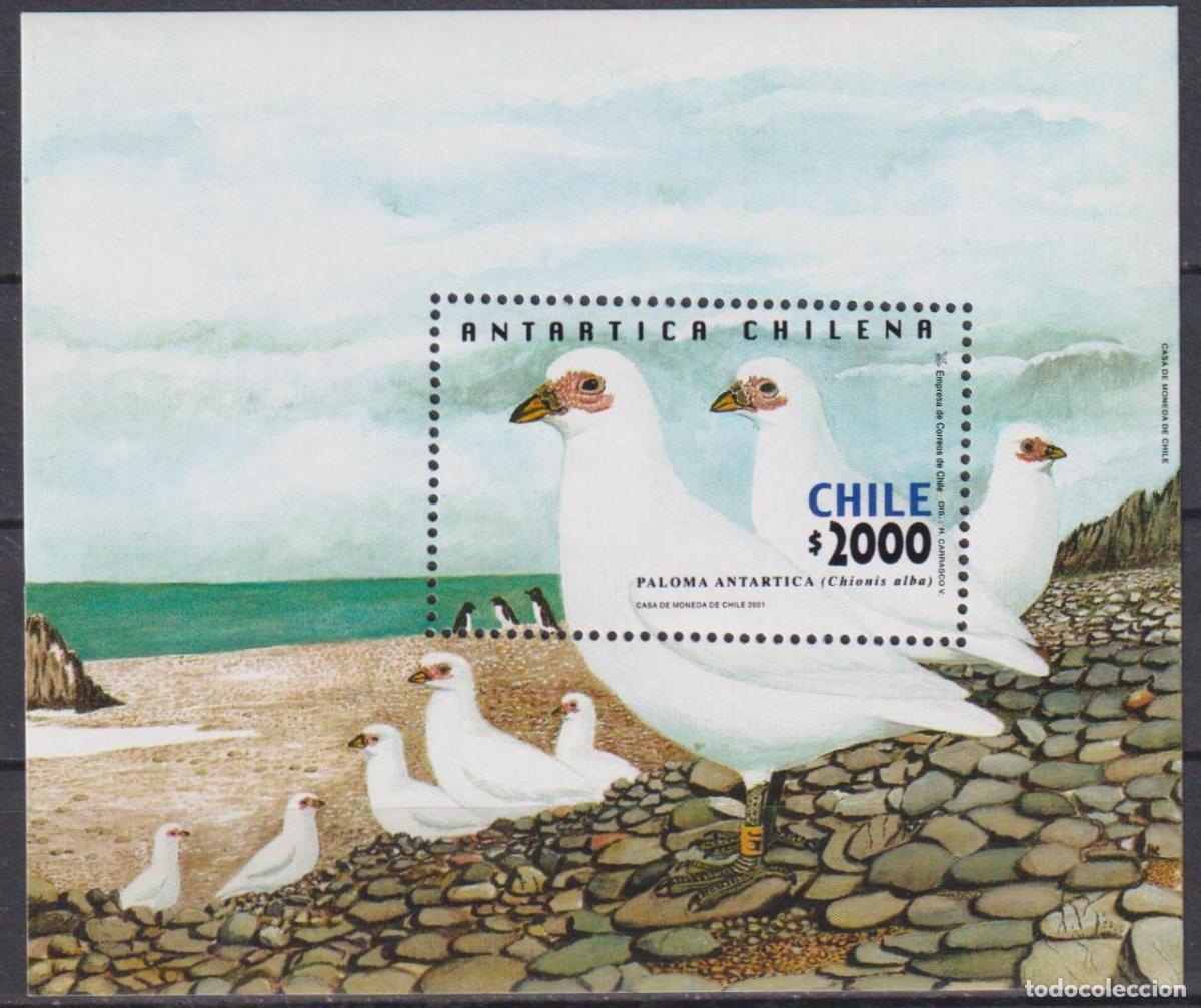 Sellos: Chile 2001 Ant&aacute;rtida Aves MNH - Foto 1