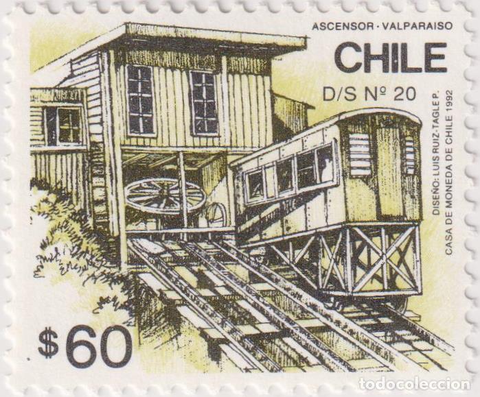 Sellos: Chile 1992 Transporte Transporte MNH - Foto 1