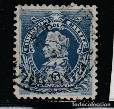 Sellos: CHILE // YVERT 44 // 1901-02 - USADO - Foto 1