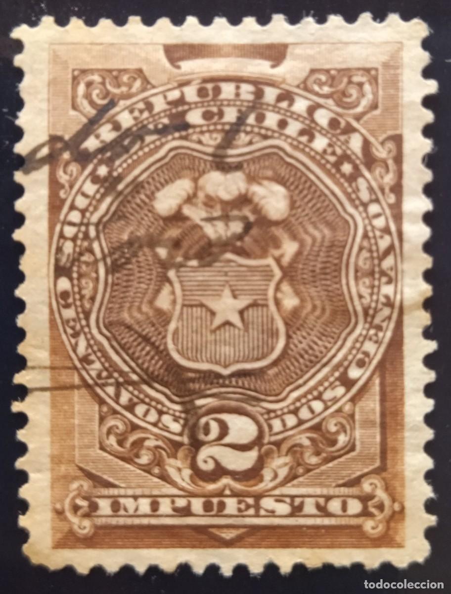 Sellos: CHILE Sello Fiscal. Usado. - Foto 1