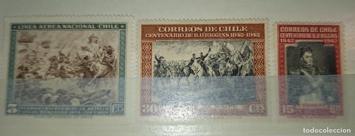 Sellos: CHILE, 1945, CAT.YT.201/203. - Foto 1