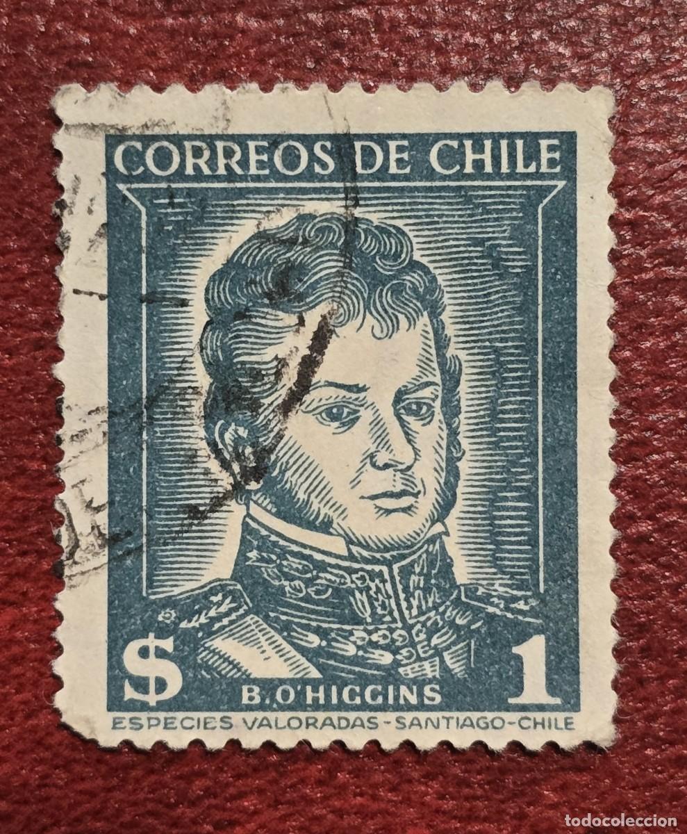 Sellos: SELLO USADO CHILE 1952. BERNARDO OHIGGINS - Foto 1