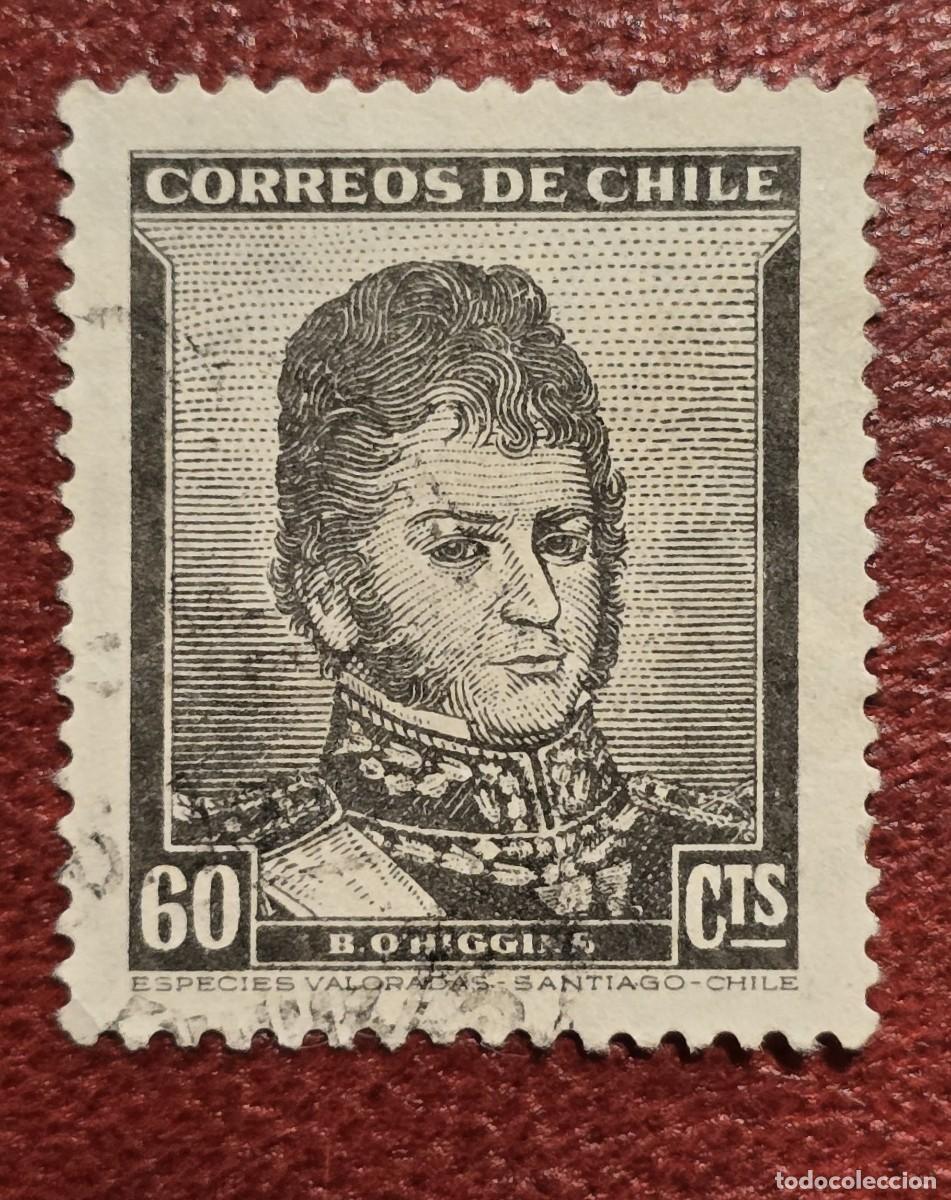 Sellos: SELLO USADO CHILE 1948. BERNARDO OHIGGINS - Foto 1
