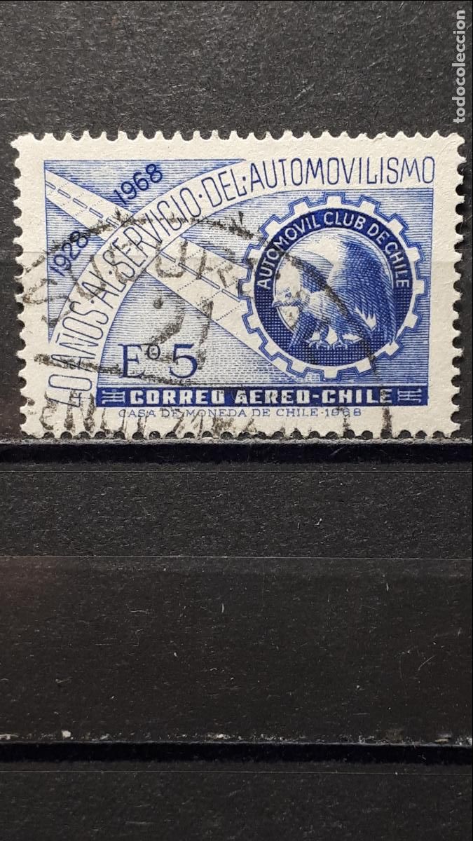 Sellos: CHILE. A&Ntilde;O 1968. &deg;. YVERT A&eacute;reo 249 - Foto 1