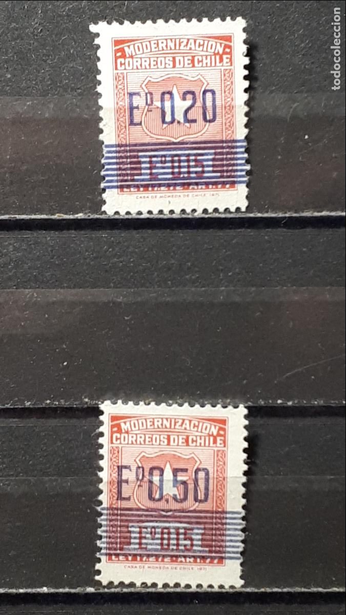 Sellos: CHILE. A&Ntilde;O 1972. ,(*). YVERT 390, 400 - Foto 1