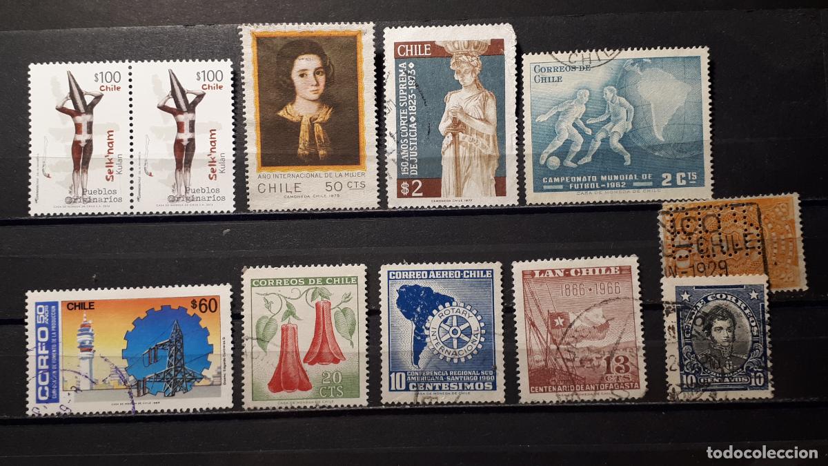 Sellos: CHILE. &deg;. Lote de sellos a catalogar - Foto 1