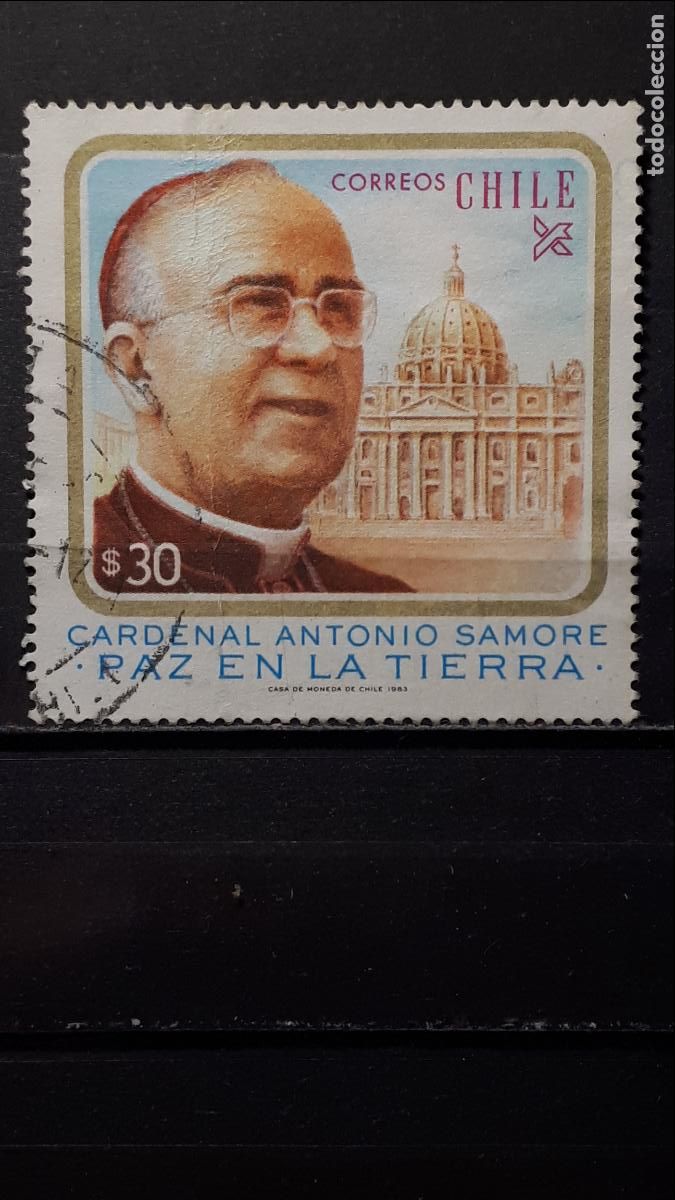 Sellos: CHILE. A&Ntilde;O 1983. &deg;. YVERT 627, doblez - Foto 1