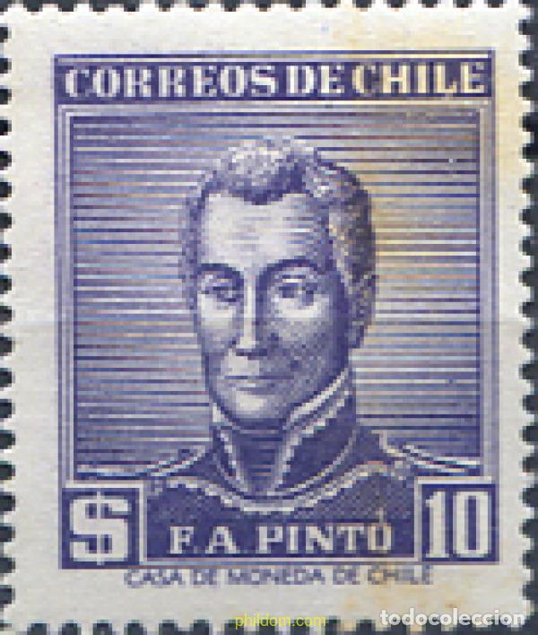 Sellos: 689016 HINGED CHILE 1956 PERSONAJES - Foto 1