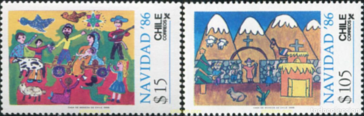 Sellos: 303394 MNH CHILE 1986 NAVIDAD - Foto 1