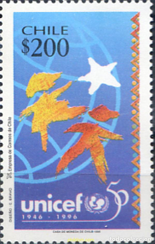 Sellos: 304753 MNH CHILE 1996 UNICEF - Foto 1