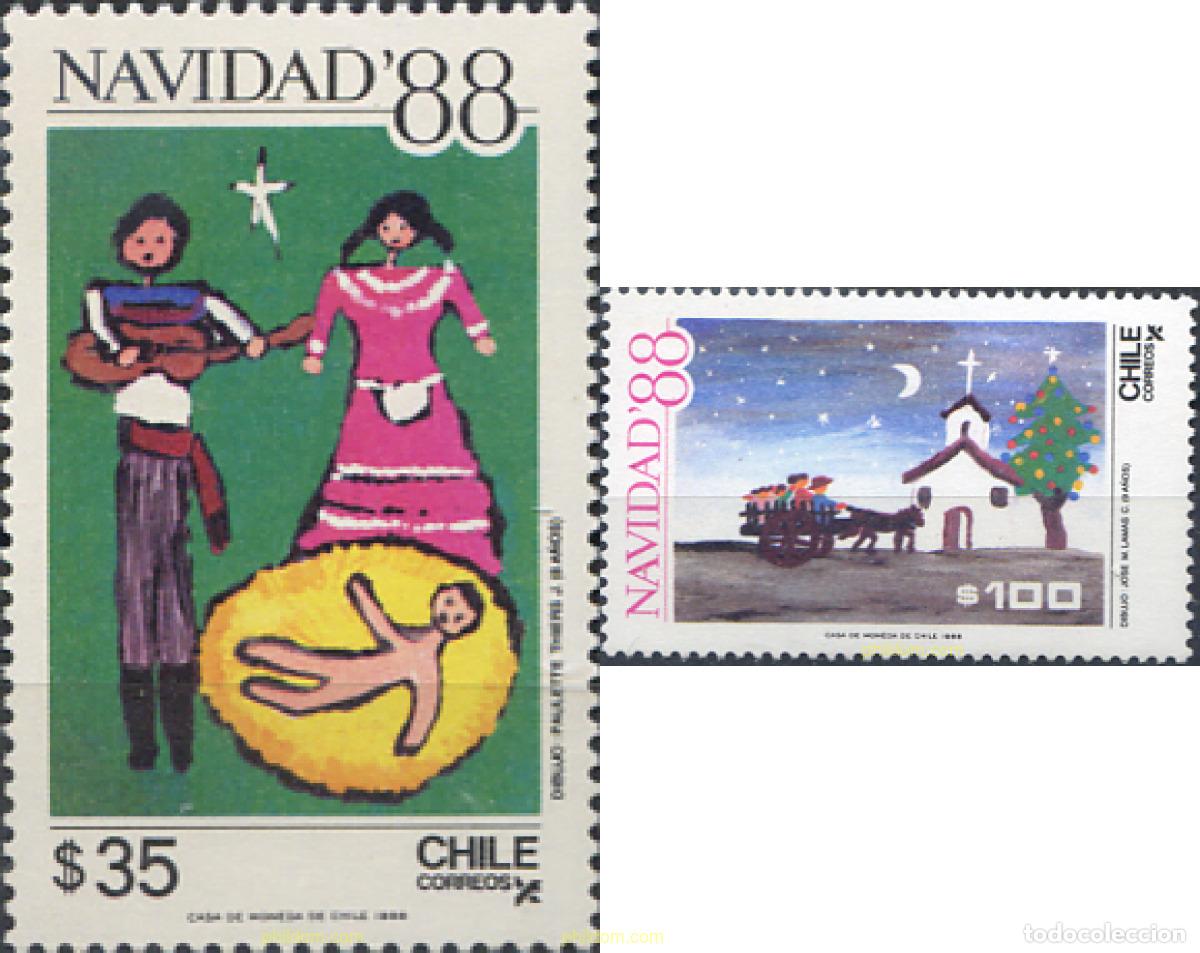 Sellos: 303441 MNH CHILE 1988 NAVIDAD - Foto 1