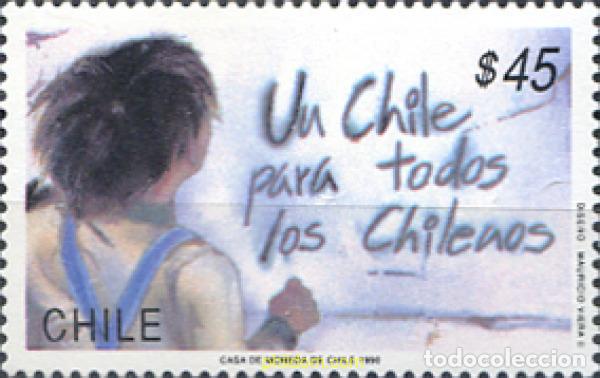 Sellos: 303473 MNH CHILE 1990 UN CHILE PARA TODOS LOS CHILENOS - Foto 1