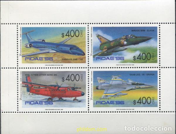 Sellos: 304734 MNH CHILE 1996 AVIONES - Foto 1