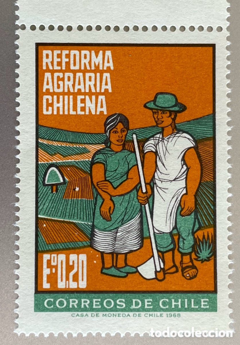 Sellos: Chile. Reforma Agraria. 1968 - Foto 1