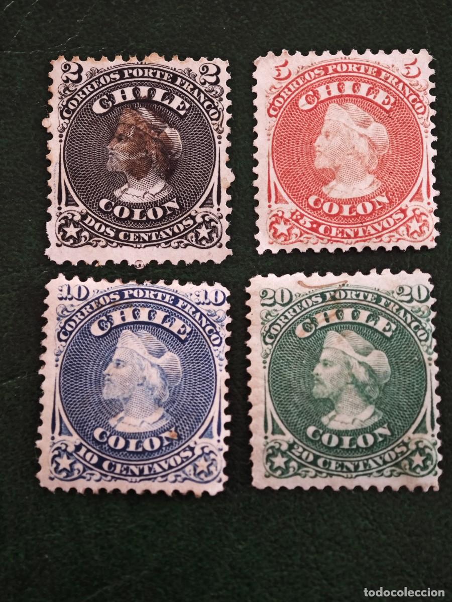 Sellos: 1867 Chile Sudam&eacute;rica * - Foto 1