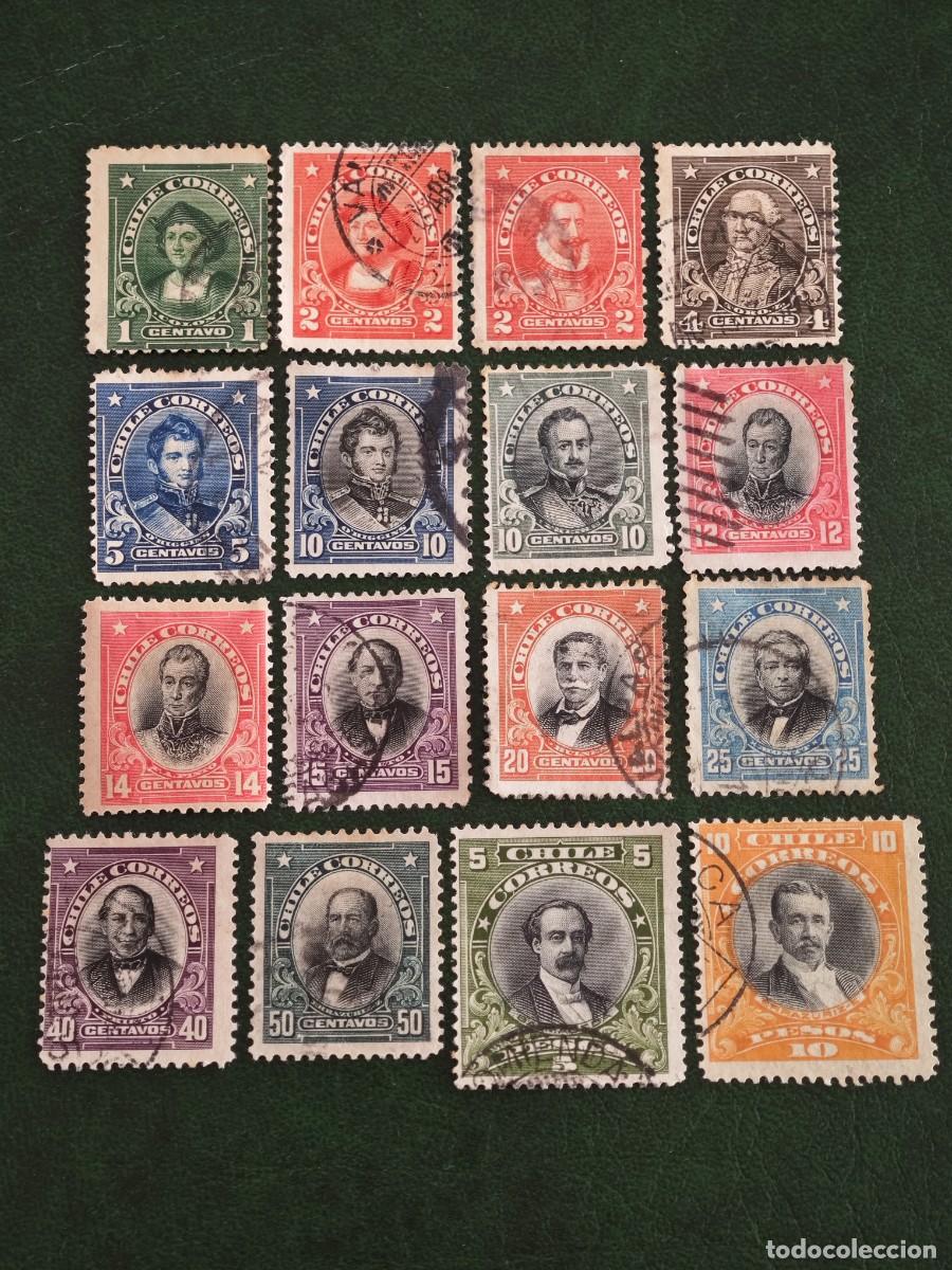 Sellos: 1911 Chile Sudam&eacute;rica Per. 12 - Foto 1