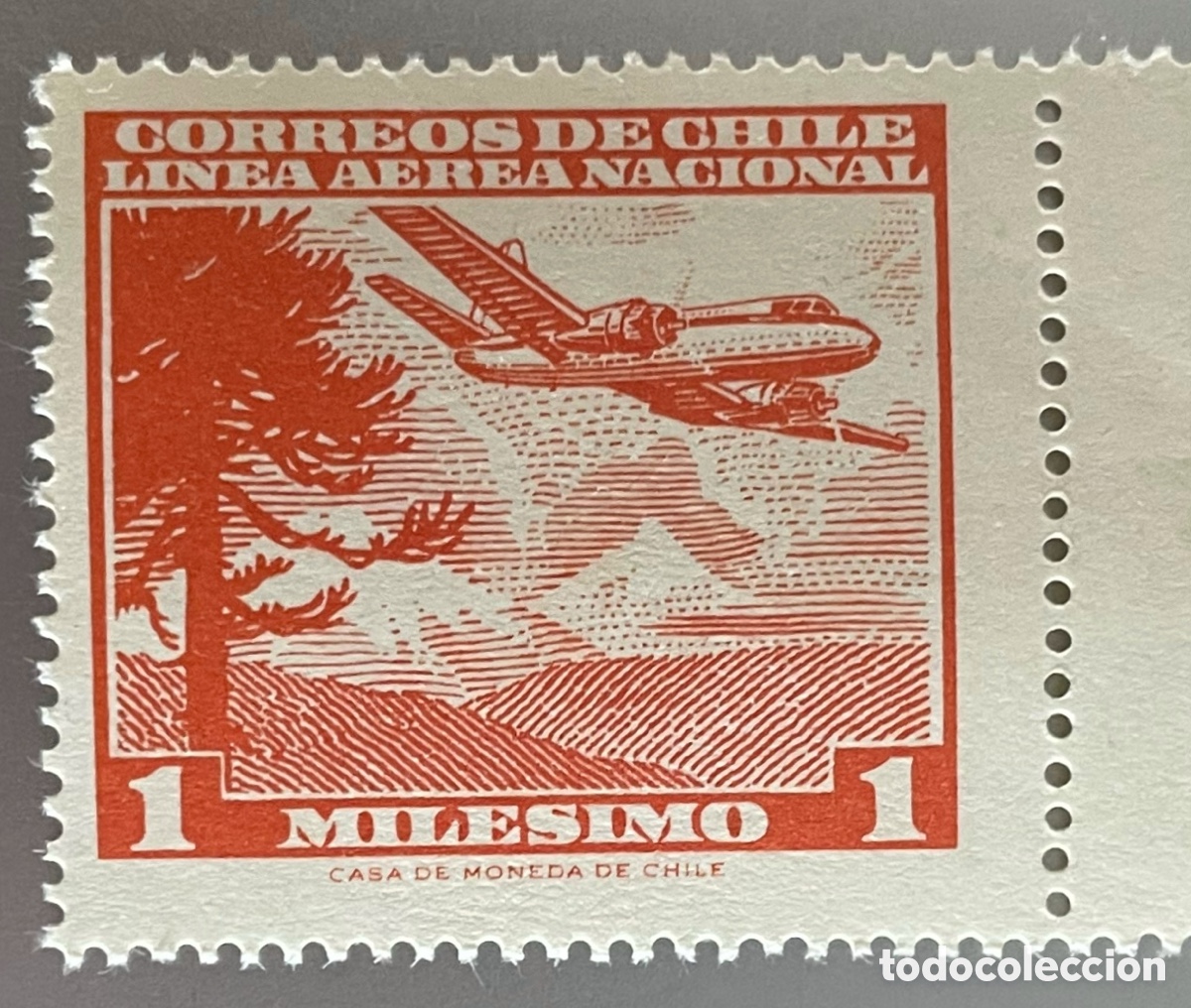 Sellos: Chile. Serie Aereo. 1960 - Foto 1