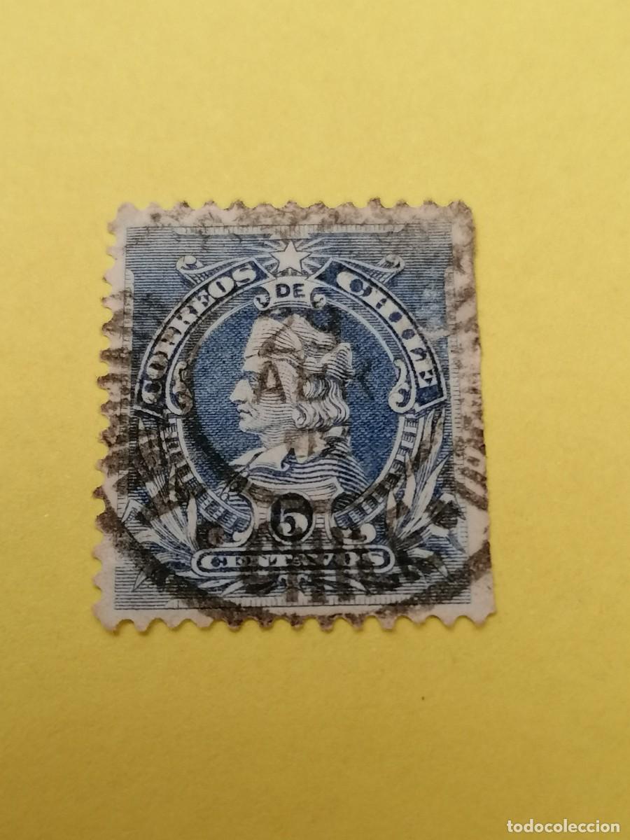Sellos: Sello, Chile, 1901 , 5 cent, usado, - Foto 1