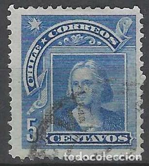Sellos: CHILE 1905 - CRIST&Oacute;BAL COL&Oacute;N - USADO - Foto 1