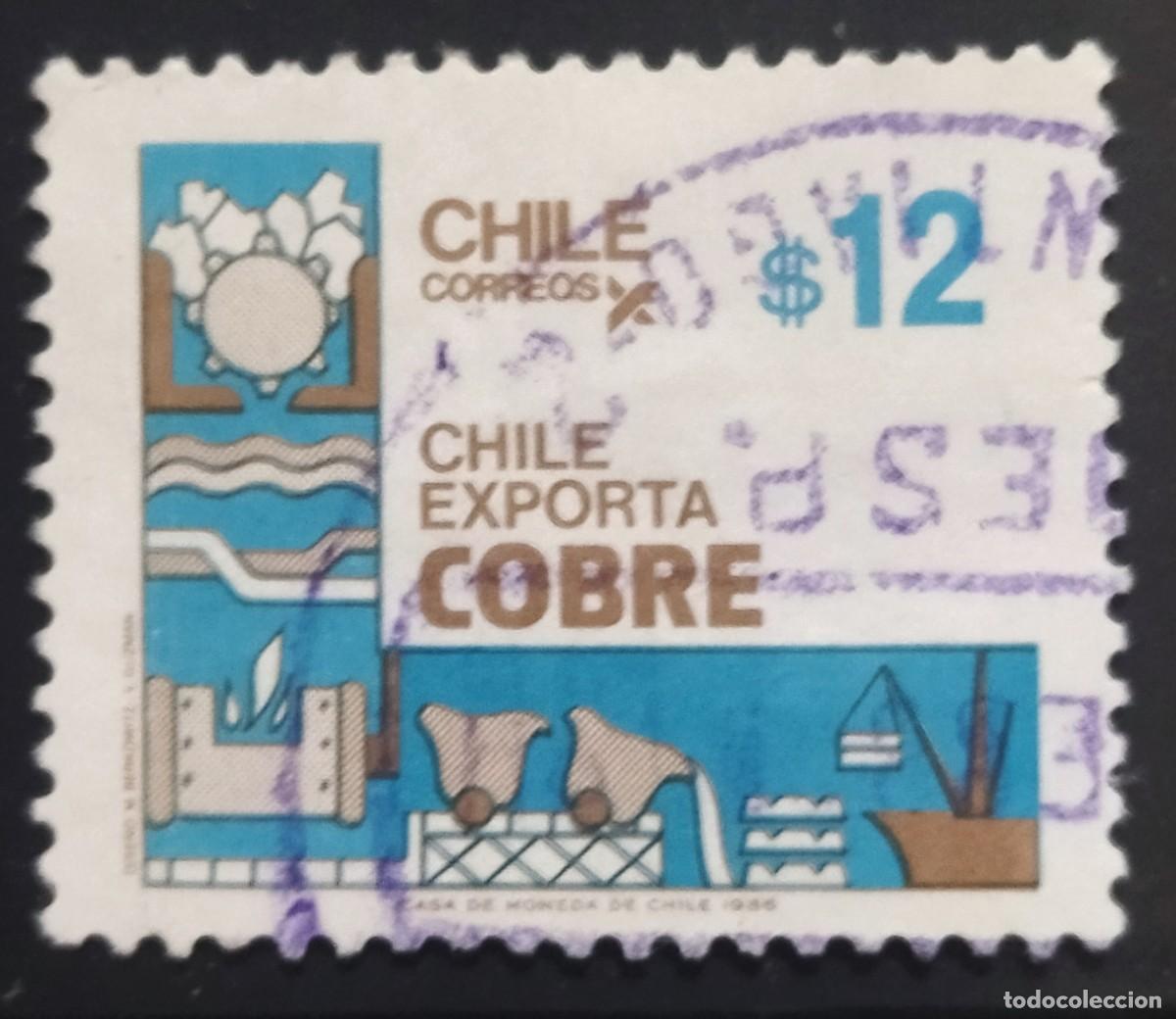 Sellos: CHILE 1986 Exportaciones. USADO. - Foto 1