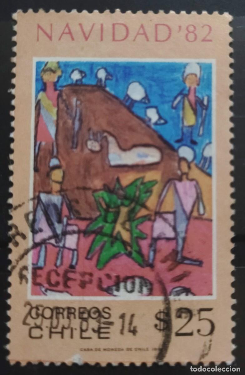 Sellos: CHILE 1982 Navidad. USADO. - Foto 1
