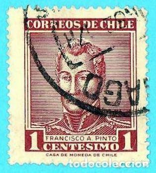Sellos: Chile. 1960. Scott # 324. Francisco A. Pinto - Foto 1