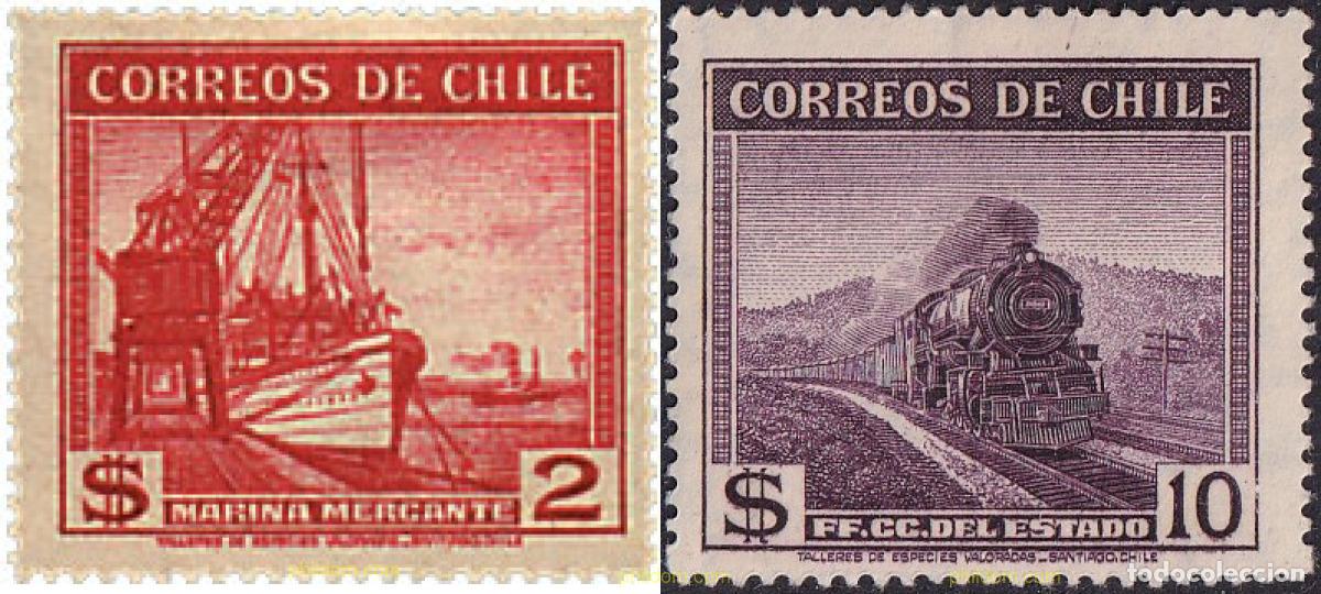 Sellos: 765190 HINGED CHILE 1938 SERIE BASICA - Foto 1