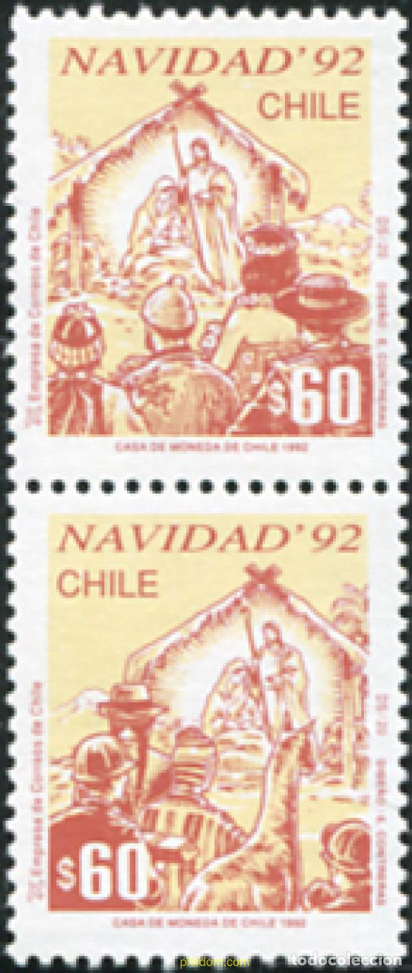 Sellos: 698003 MNH CHILE 1992 NAVIDAD - Foto 1