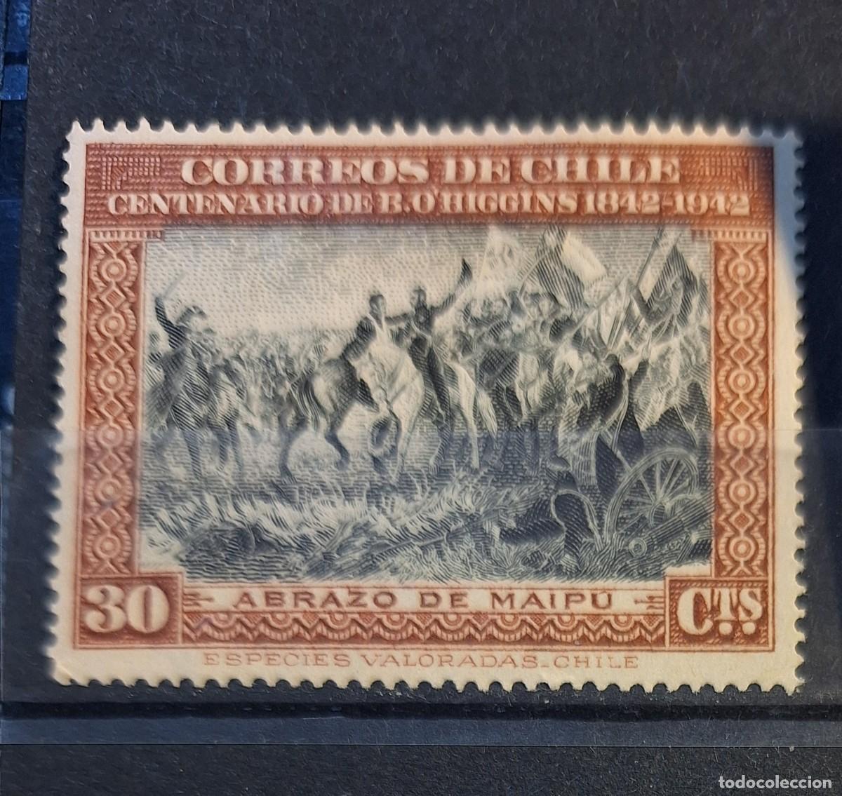 Sellos: CHILE,1945, CAT.YT.202. - Foto 1