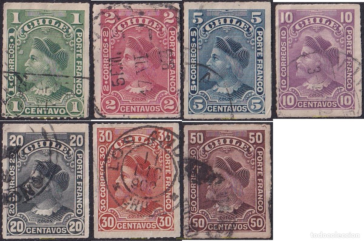 Sellos: 697479 USED CHILE 1900 CRISTOBAL COLON - Foto 1