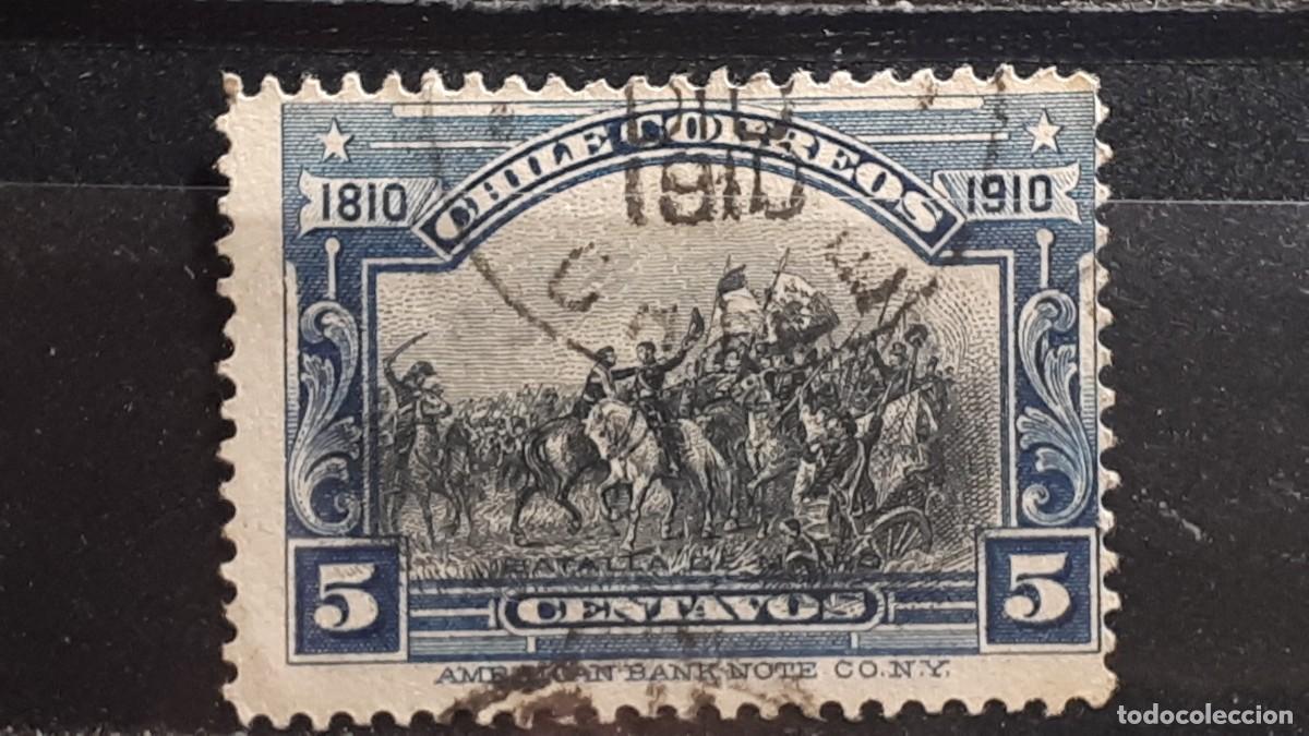 Sellos: CHILE. A&Ntilde;O 1910. &deg;. YVERT 74 - Foto 1