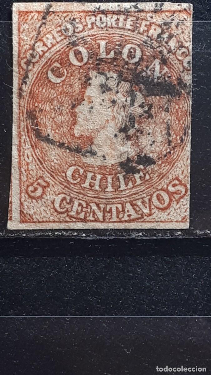 Sellos: CHILE. A&Ntilde;O 1854. &deg;. YVERT 1A - Foto 1