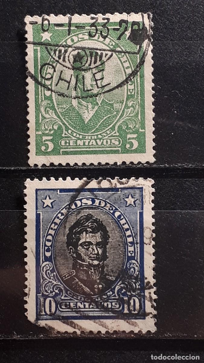 Sellos: CHILE. A&Ntilde;O 1928. &deg;. YVERT 137/8 - Foto 1