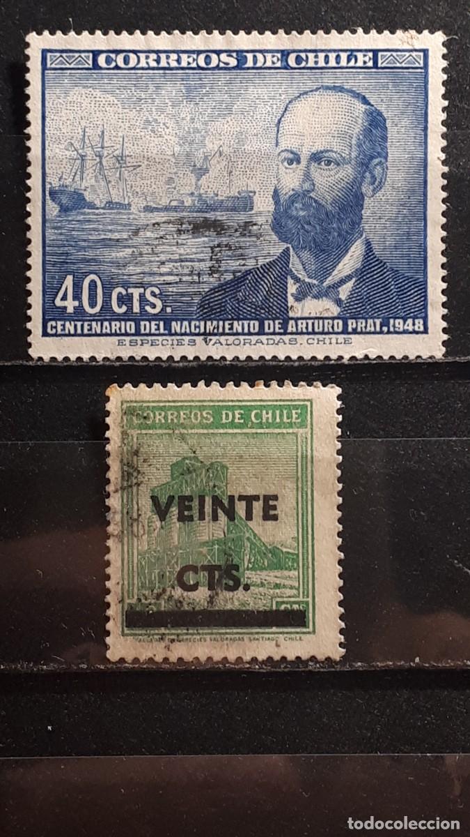 Sellos: CHILE. A&Ntilde;O 1948. &deg;. YVERT 220/1 - Foto 1