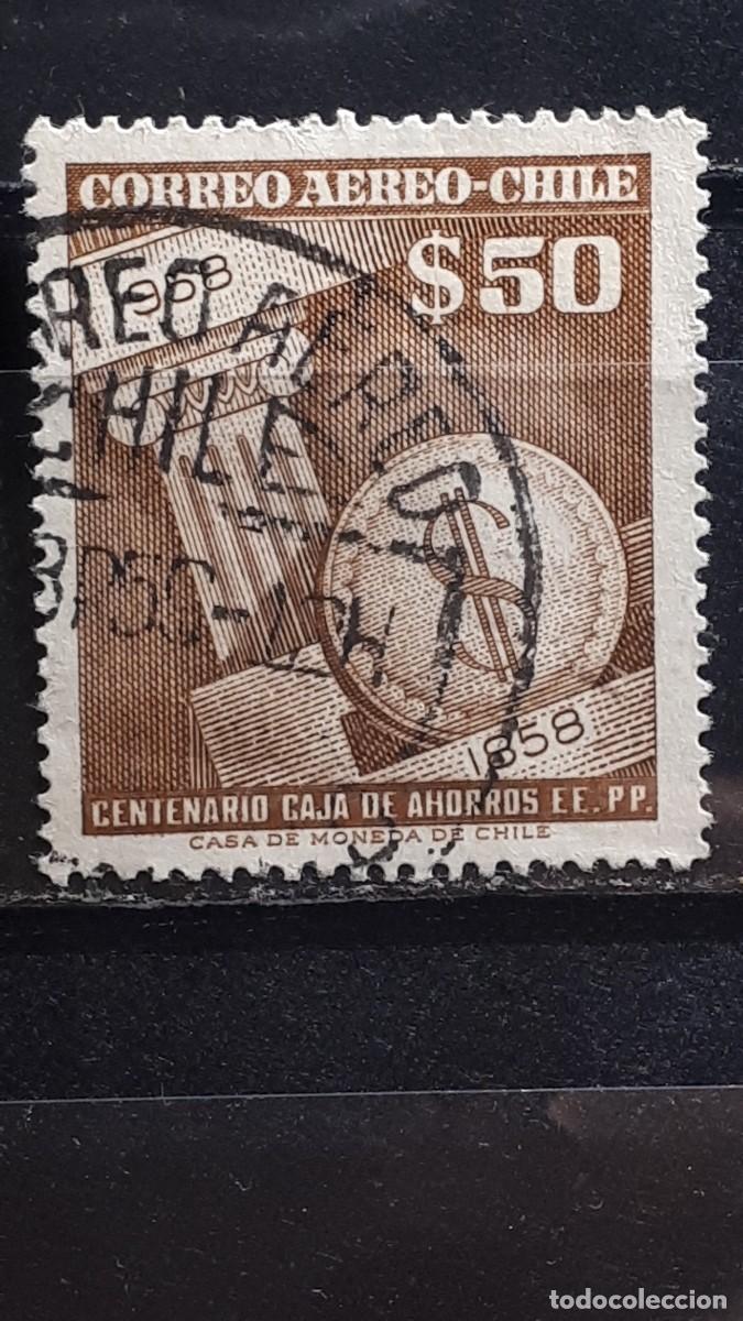 Sellos: CHILE. A&Ntilde;O 1960. &deg;. YVERT A&eacute;reo 179 - Foto 1